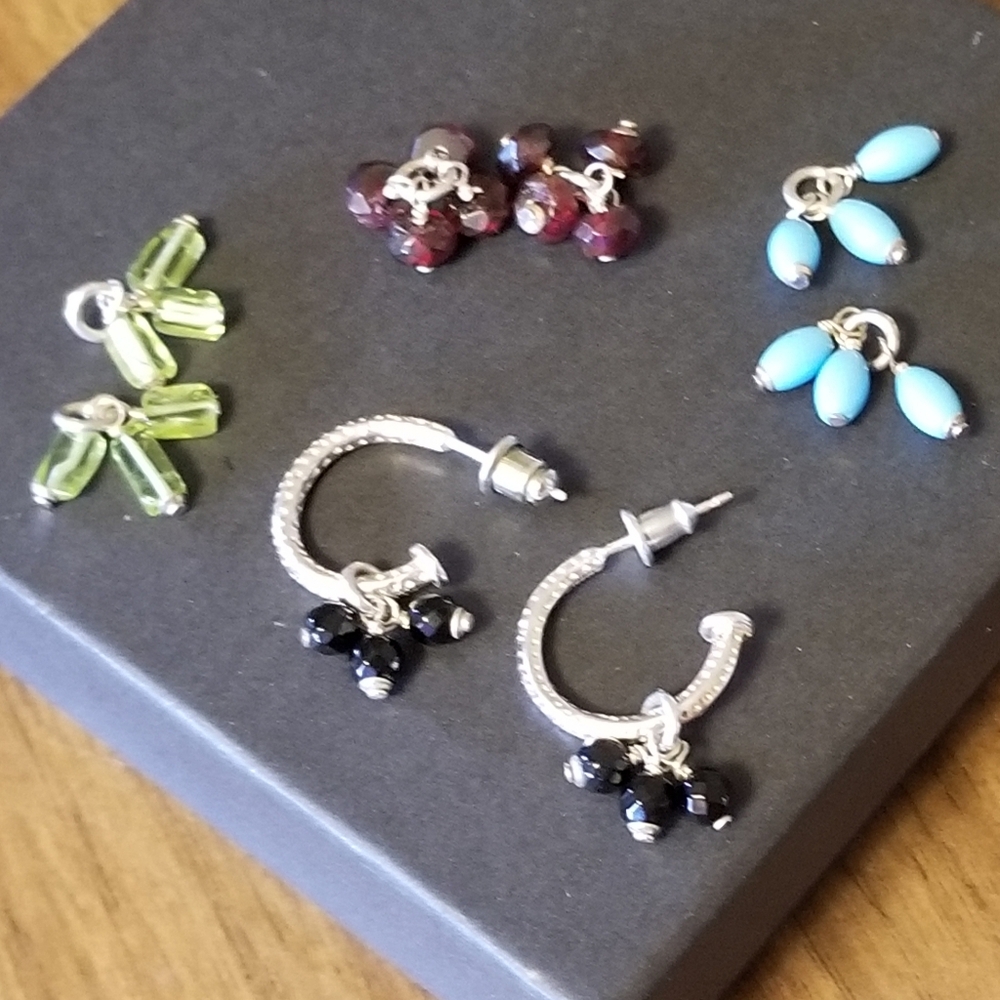 Silpada Interchangeable Gemstone Earrings - image 1